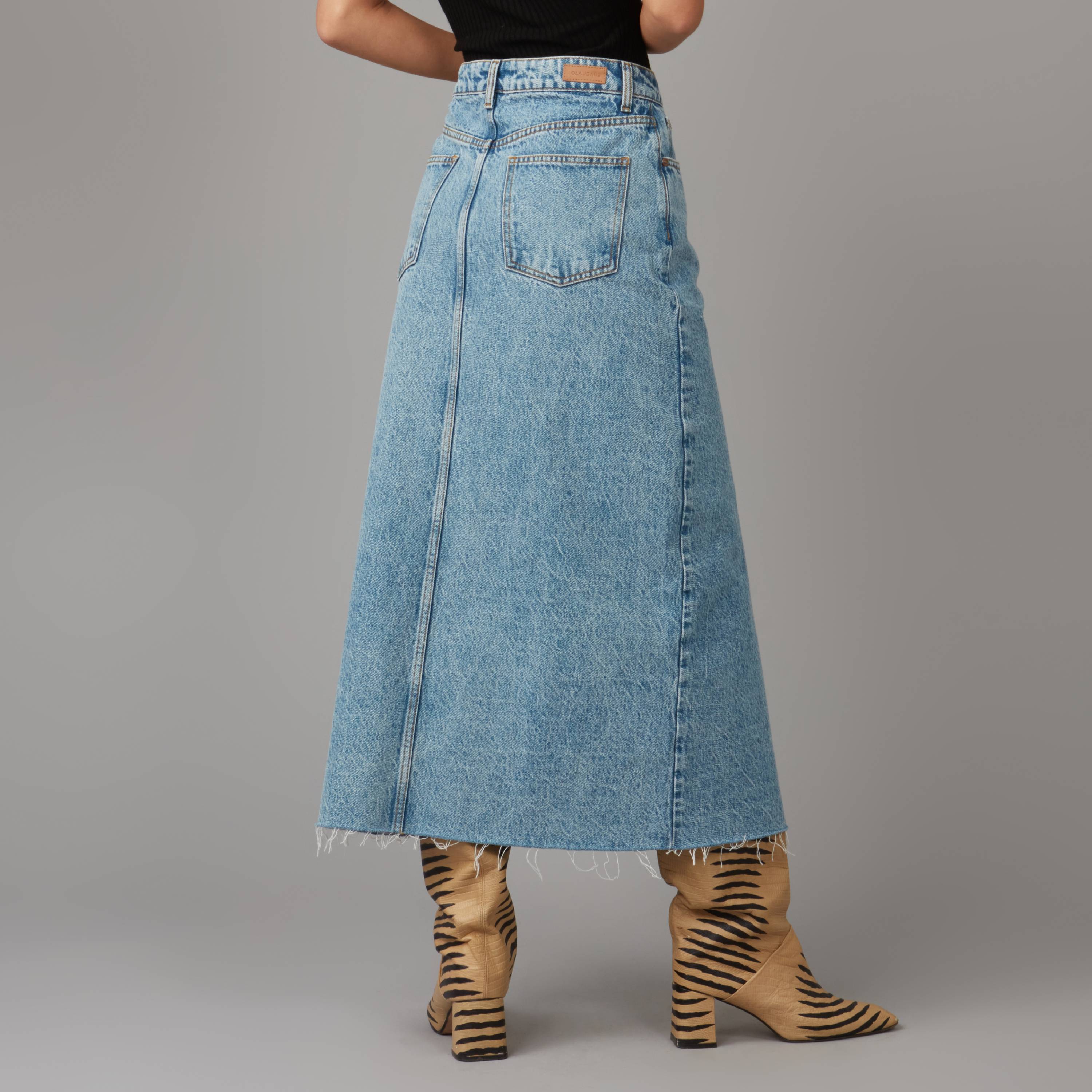HALSTON-VIB High Rise Maxi Skirt