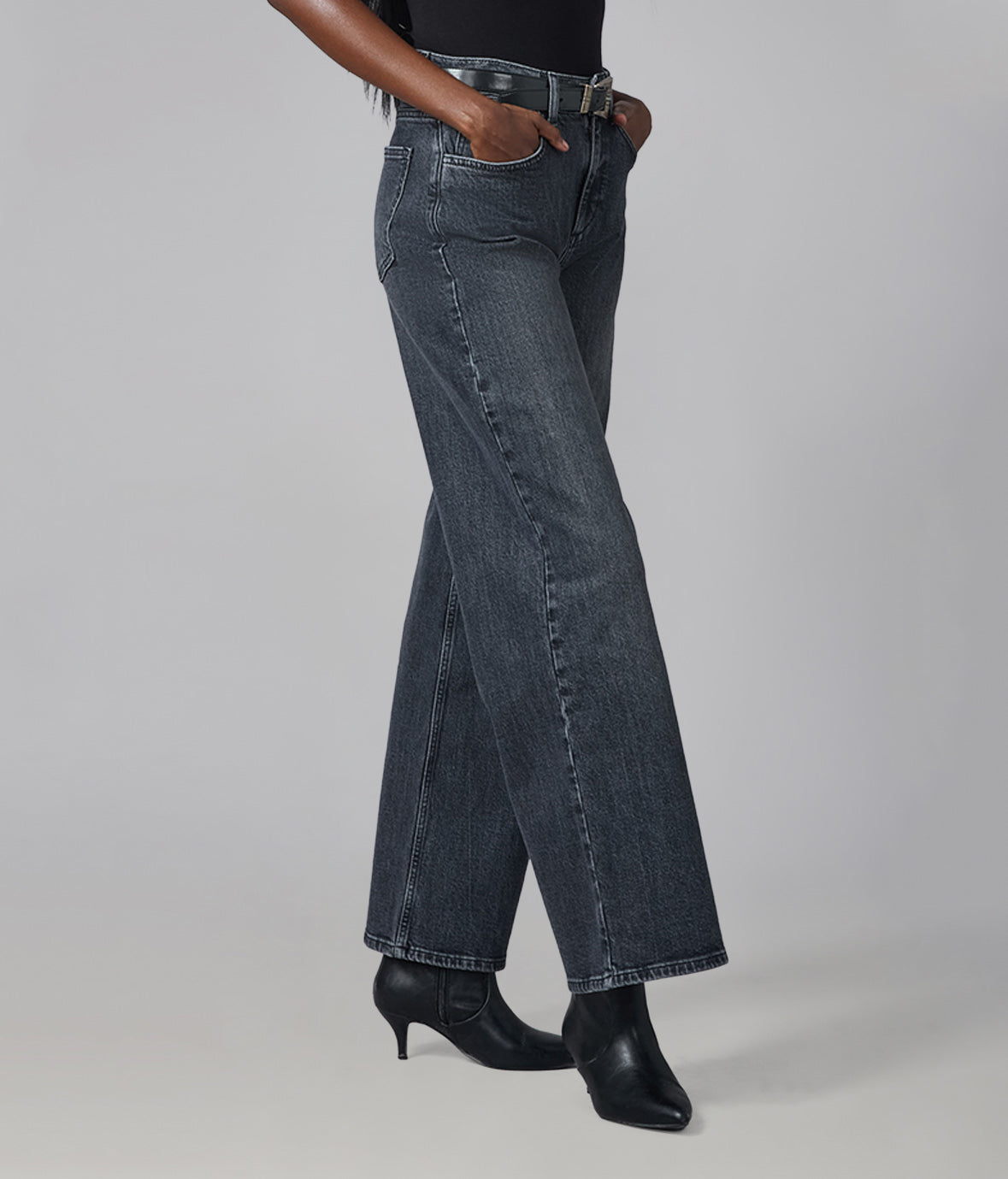 COLETTE-GG High Rise Wide Leg Jeans