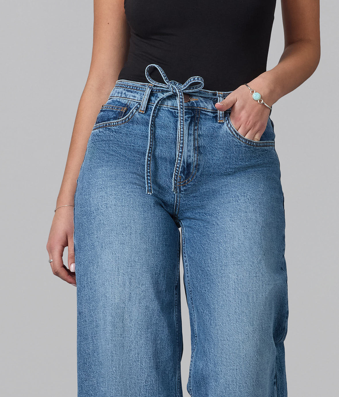 MILAN-DB Ultra High Rise Wide Leg Jeans