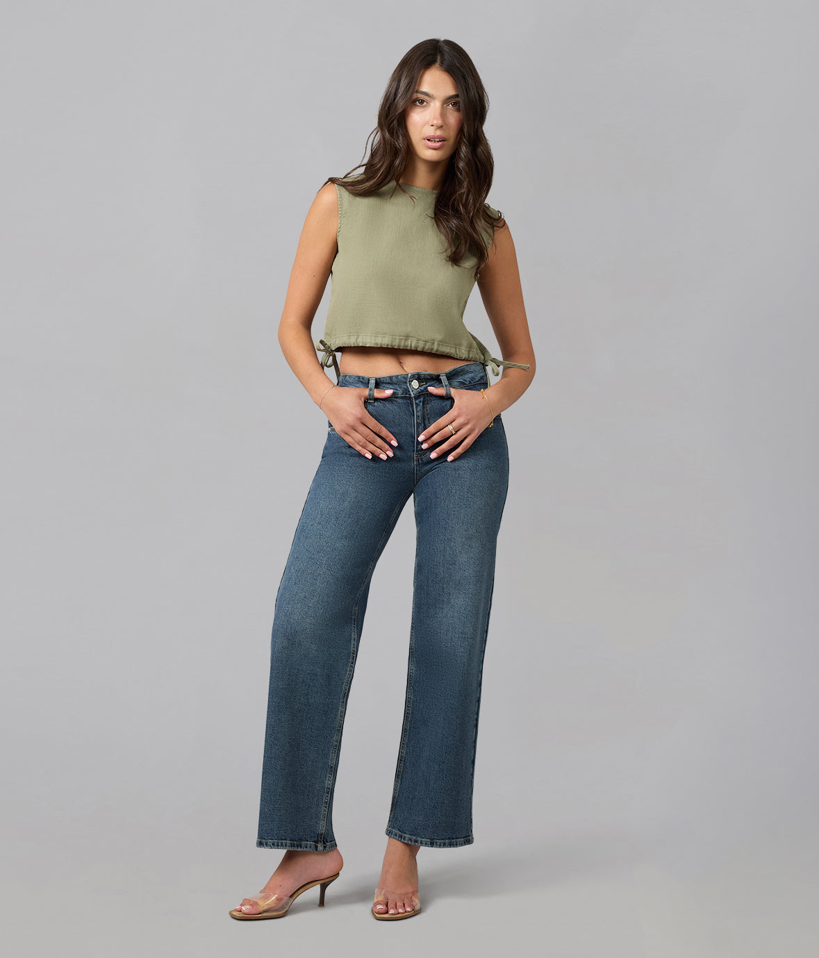 MIRO-FN Mid Rise Comfort Straight Jeans 31" Inseam