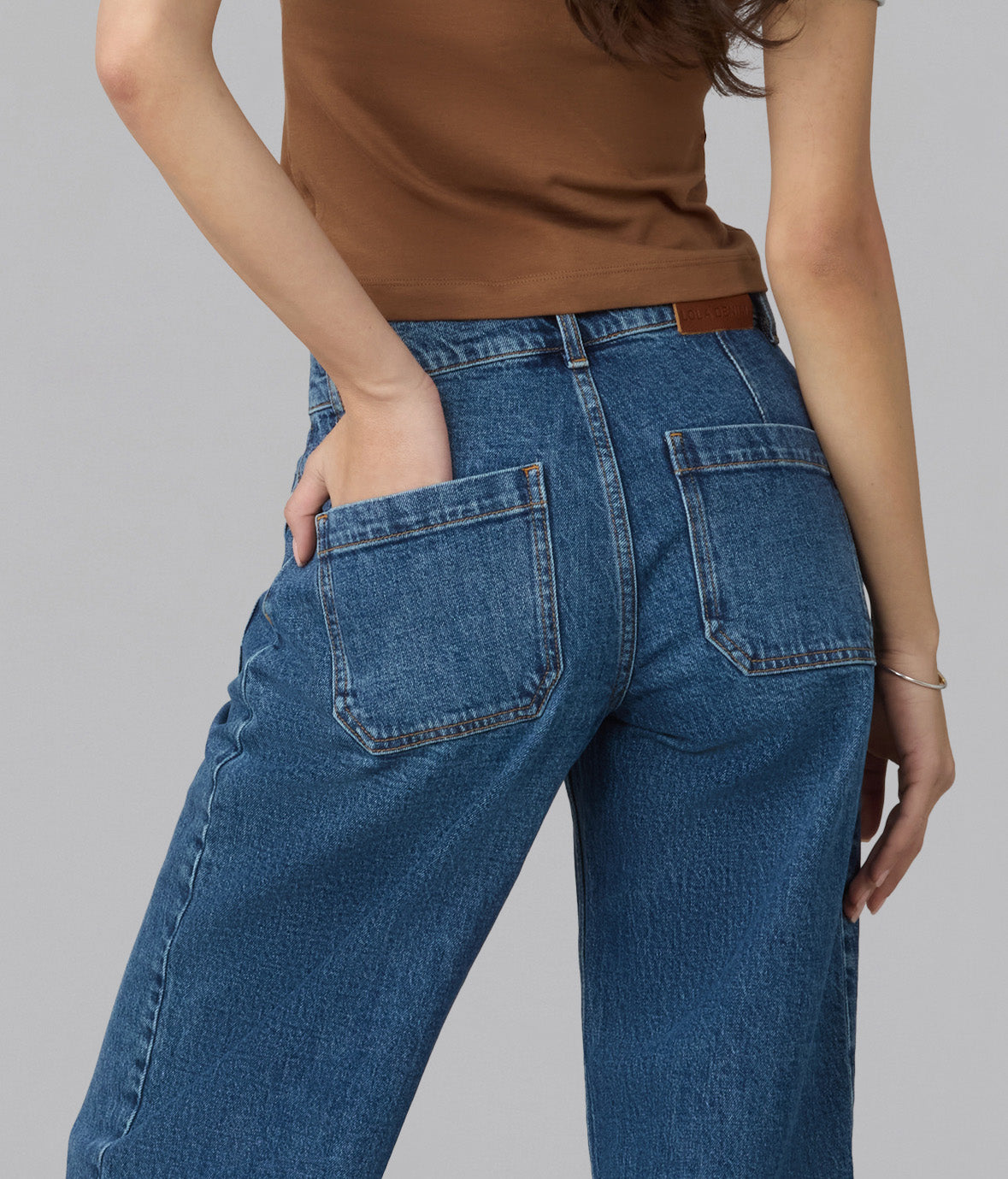 COLETTE-HI High Rise Wide Leg Jeans