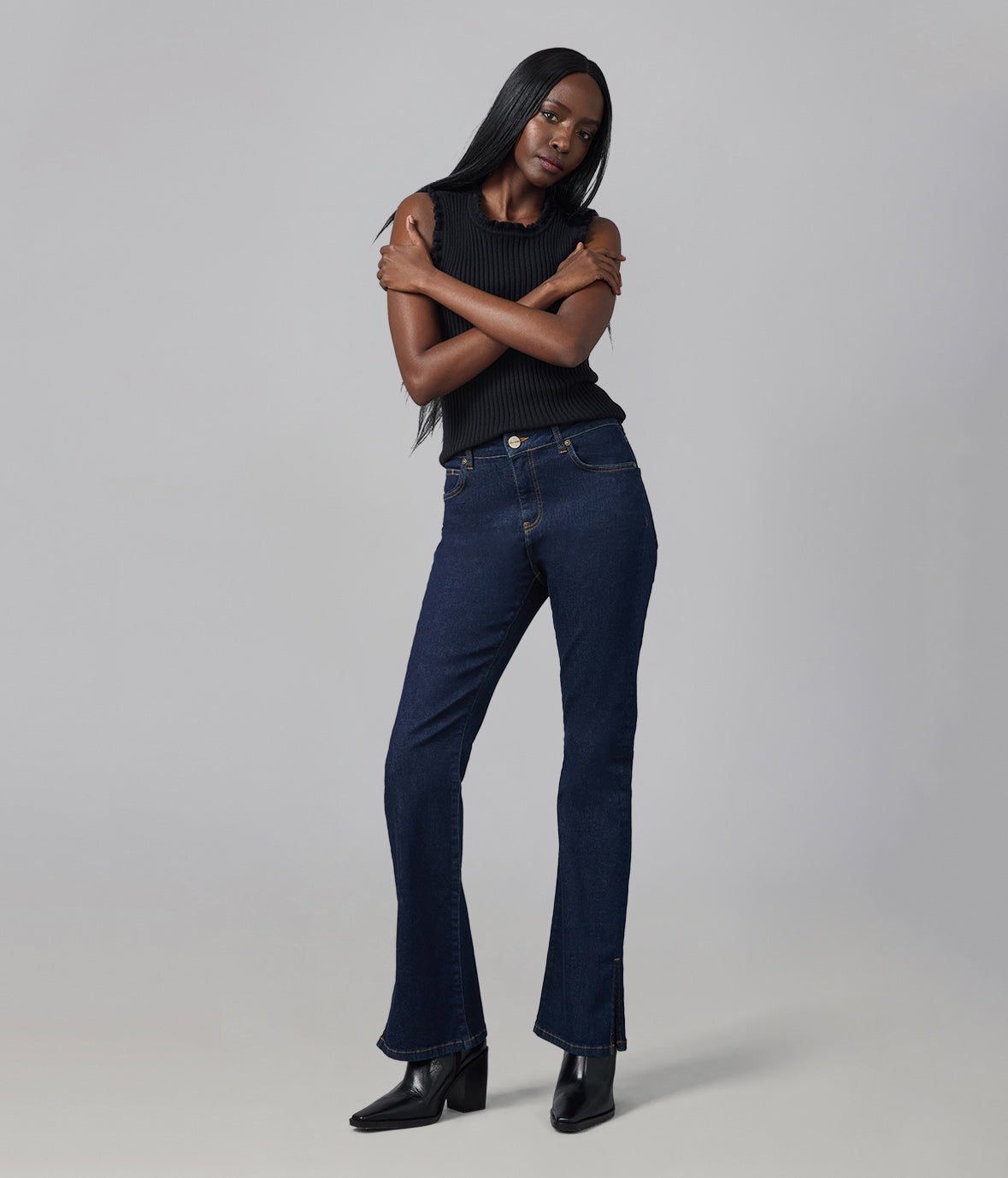 BILLIE-DRB High Rise Bootcut Jeans