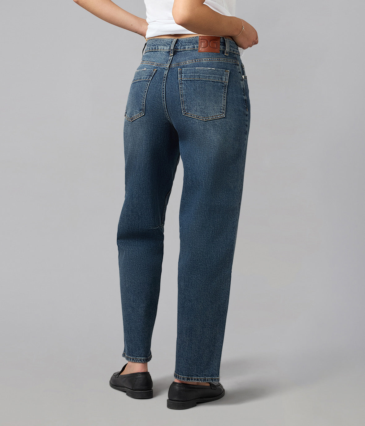 DYLAN-CSB High Rise Barrel Jeans 30" Inseam