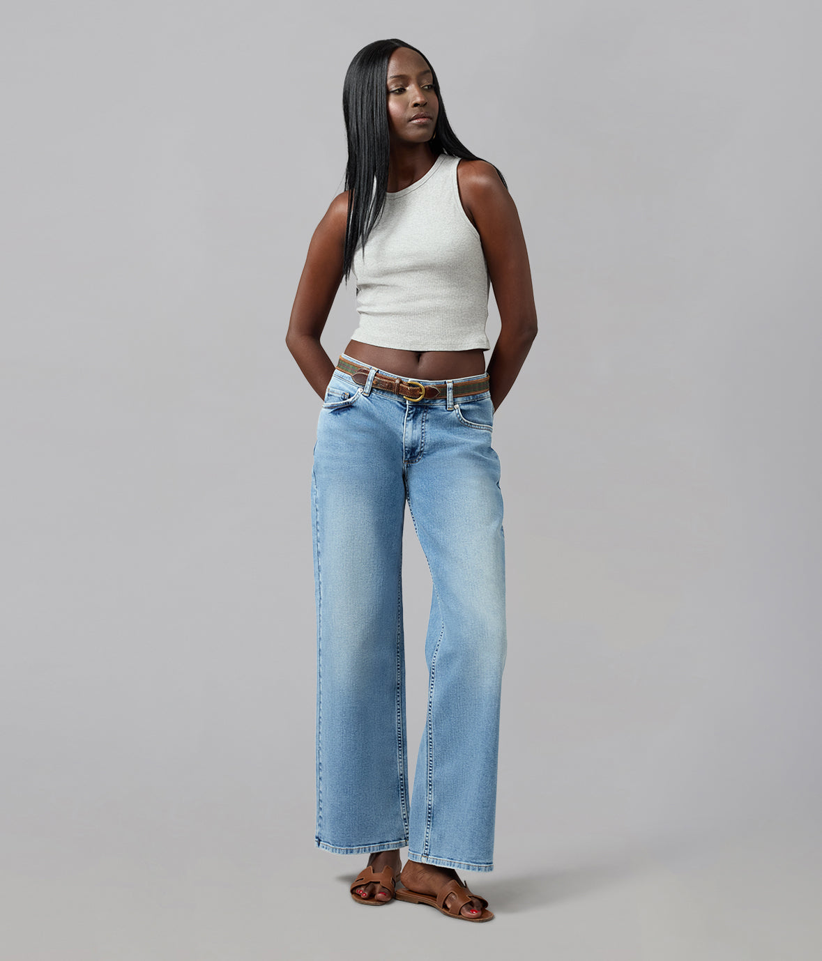 MIRO-DD Mid Rise Comfort Straight Jeans 31" Inseam
