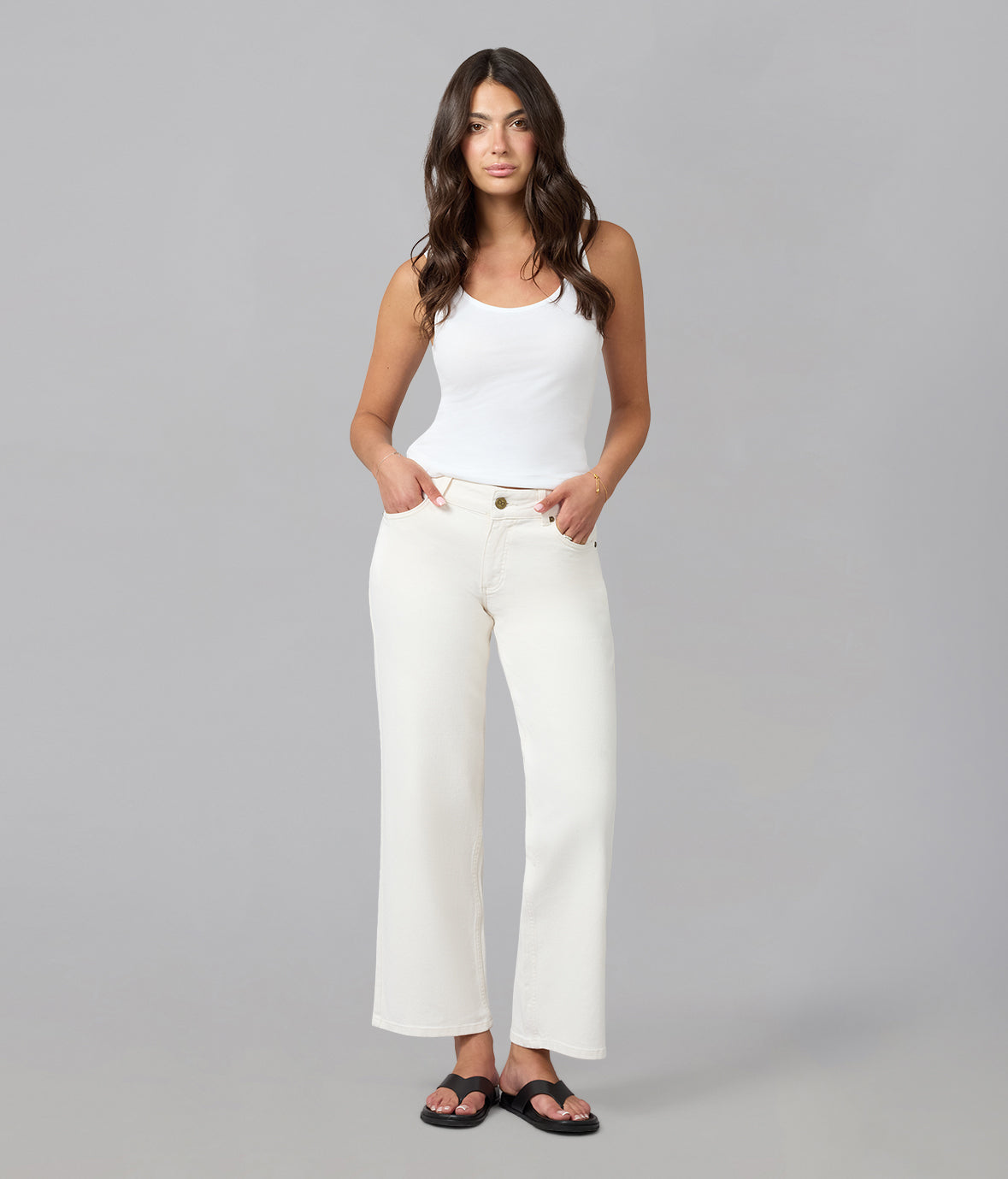 MIRO-RAW Mid Rise Comfort Straight Jeans 31" Inseam