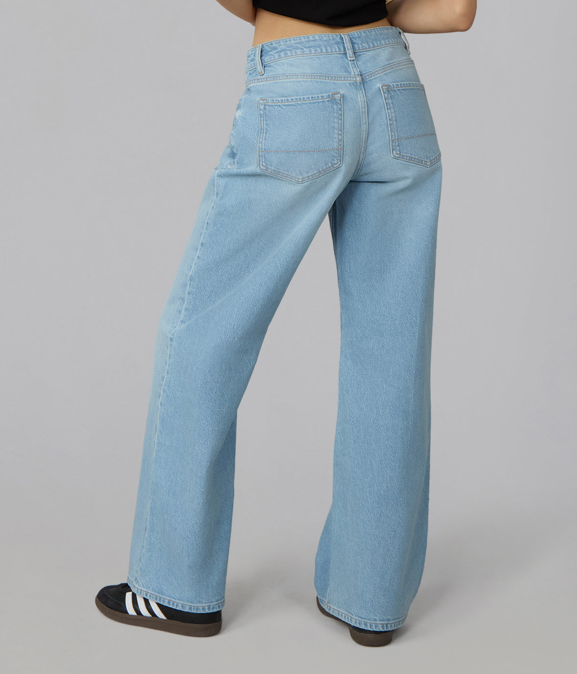 COLETTE-WB High Rise Wide Leg Jeans