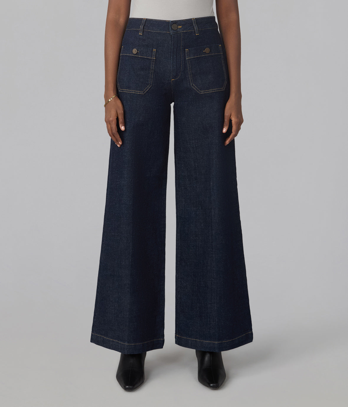 MILAN-DRW Ultra High Rise Wide Leg Jeans